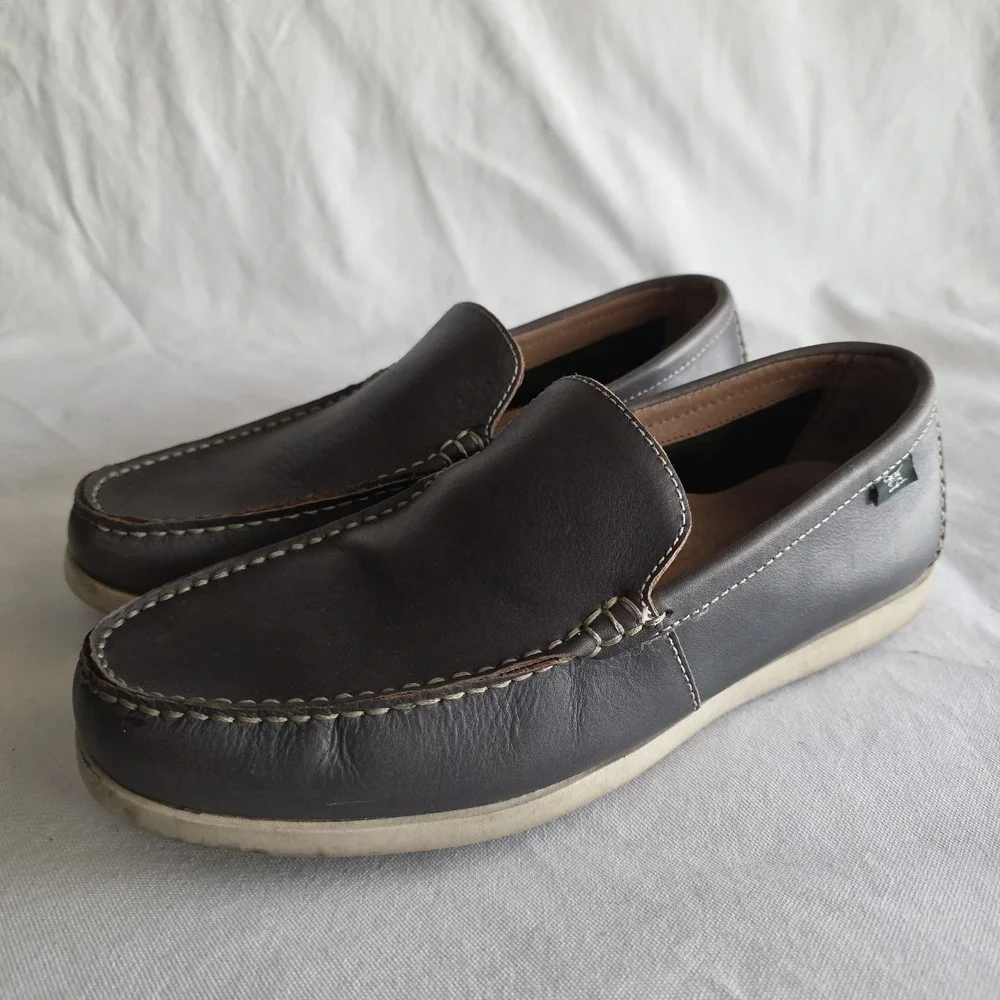 Rodd‎ & Gunn Leather Moc Toe Venetian Loafers In Brown Taupe Size 42 EU 9 US